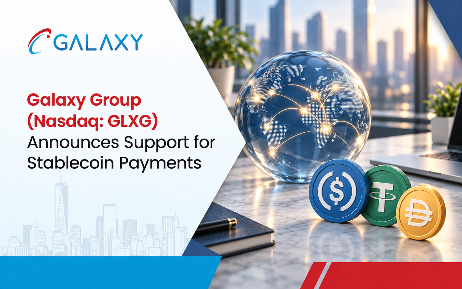 Galaxy Group (Nasdaq GLXG) Announces Support for Stablecoin Payments